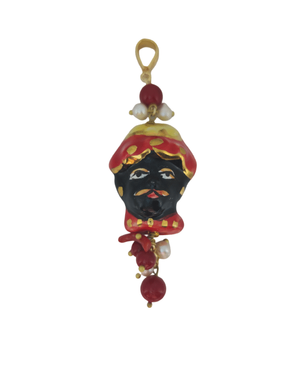 Piccolo basileo colgante rojo charm