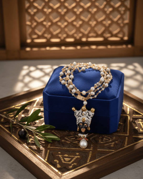 Collar testa di moro perlas haydee