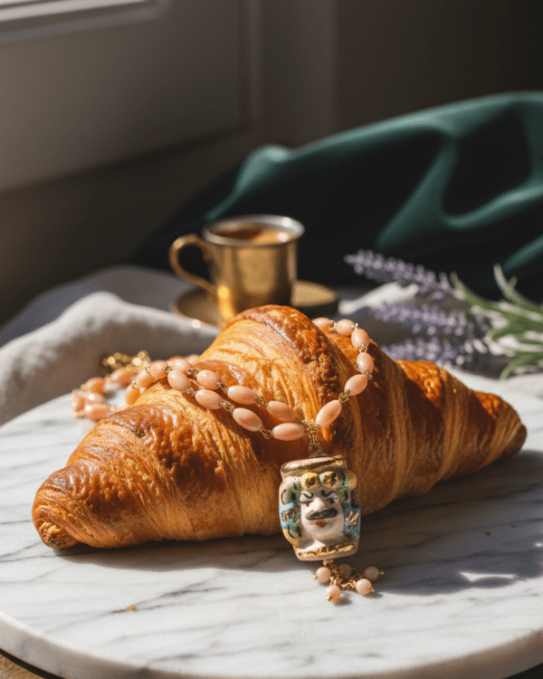 Collar dolce filippo federico testa di moro croissant haydee