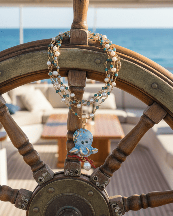 Collar pulpo haydee timon barco mar