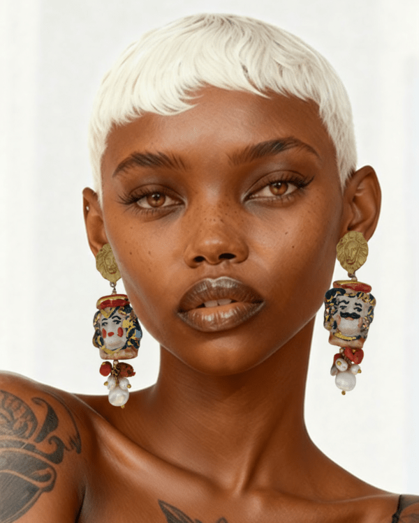 Pendientes leone joyeria siciliana haydee pretty